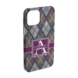 Knit Argyle iPhone Case - Plastic - iPhone 15 (Personalized)