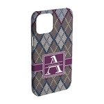 Knit Argyle iPhone Case - Plastic - iPhone 15 Pro (Personalized)