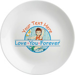 Love You Forever Melamine Plate - 10" (Personalized)