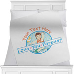 Love You Forever Minky Blanket - 40"x30" - Double Sided w/ Name or Text