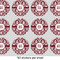 Maroon & White 1" Multipurpose Round Labels - Sheet