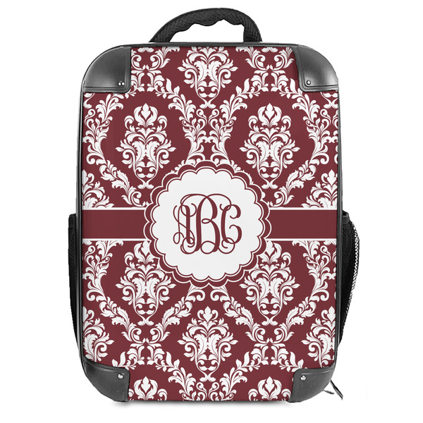 Custom Maroon & White Hard Shell Backpack (Personalized)