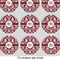 Maroon & White 2" Multipurpose Round Labels - Sheet