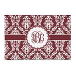 Maroon & White 2' x 3' Indoor Area Rug (Personalized)