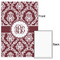 Maroon & White 24x36 - Matte Poster - Front & Back