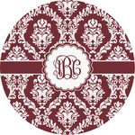 Maroon & White Multipurpose Round Labels - Custom Sized (Personalized)