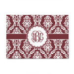 Maroon & White 4' x 6' Indoor Area Rug (Personalized)