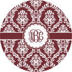 Maroon & White Multipurpose Round Labels - 5" (Personalized)