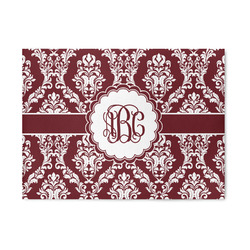 Maroon & White 5' x 7' Indoor Area Rug (Personalized)