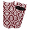 Maroon & White Adult Ankle Socks - Single Pair - Front and Back