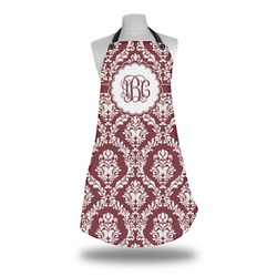 Maroon & White Apron w/ Monogram