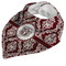 Maroon & White Bandana Closed