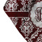 Maroon & White Bandana Detail