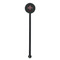 Maroon & White Black Plastic 5.5" Stir Stick - Round - Single Stick