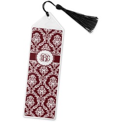 Maroon & White Book Mark w/Tassel (Personalized)