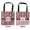 Maroon & White Car Bag - Apvl