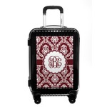 Maroon & White Carry On Hard Shell Suitcase (Personalized)