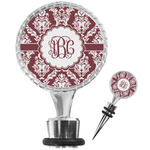 Maroon & White Wine Bottle Stopper (Personalized)