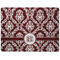 Maroon & White Dog Food Mat - Medium without bowls