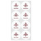 Maroon & White Drink Topper - Medium - Set of 12