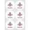 Maroon & White Drink Topper - XLarge - Set of 6