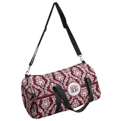Maroon & White Duffel Bag - Large (Personalized)