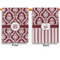 Maroon & White Garden Flags - Large - Double Sided - APPROVAL