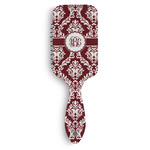 Maroon & White Hair Brushes (Personalized)