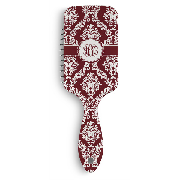 Custom Maroon & White Hair Brushes (Personalized)