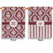 Maroon & White House Flags - Double Sided - APPROVAL