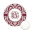 Maroon & White Icing Circle - Small - Front