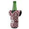 Maroon & White Jersey Bottle Cooler - ANGLE (on bottle)