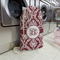 Maroon & White Large Laundry Bag - In Context