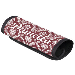 Maroon & White Luggage Handle Cover (Personalized)