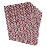 Maroon & White Binder Tab Divider - Set of 6 (Personalized)