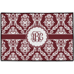 Maroon & White Door Mat - 36"x24" (Personalized)