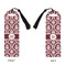 Maroon & White Plastic Bookmarks - Approval