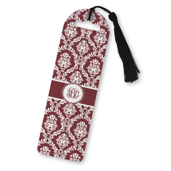 Custom Maroon & White Plastic Bookmark (Personalized)