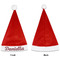 Maroon & White Santa Hats - Front and Back (Single Print) APPROVAL