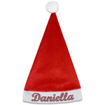 Maroon & White Santa Hat (Personalized)