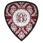 Maroon & White Iron on Shield Patch A w/ Monogram