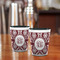 Maroon & White Shot Glass - Two Tone - LIFESTYLE