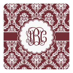 Maroon & White Square Decal - XLarge (Personalized)