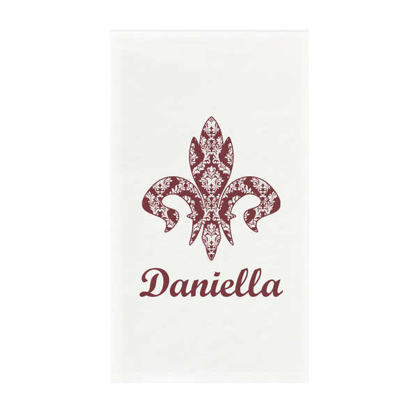 Custom Maroon & White Guest Paper Towels - Full Color - Standard (Personalized)