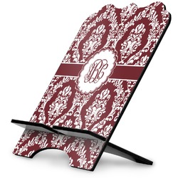 Maroon & White Stylized Tablet Stand (Personalized)