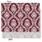 Maroon & White Tissue Paper - Lightweight - Medium - Front & Back