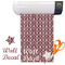 Maroon & White Vinyl Fabric Sheet