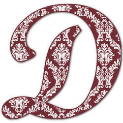 Maroon & White Letter Decal - Small (Personalized)
