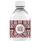 Maroon & White Water Bottle Label - Single Front