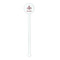 Maroon & White White Plastic 5.5" Stir Stick - Round - Single Stick